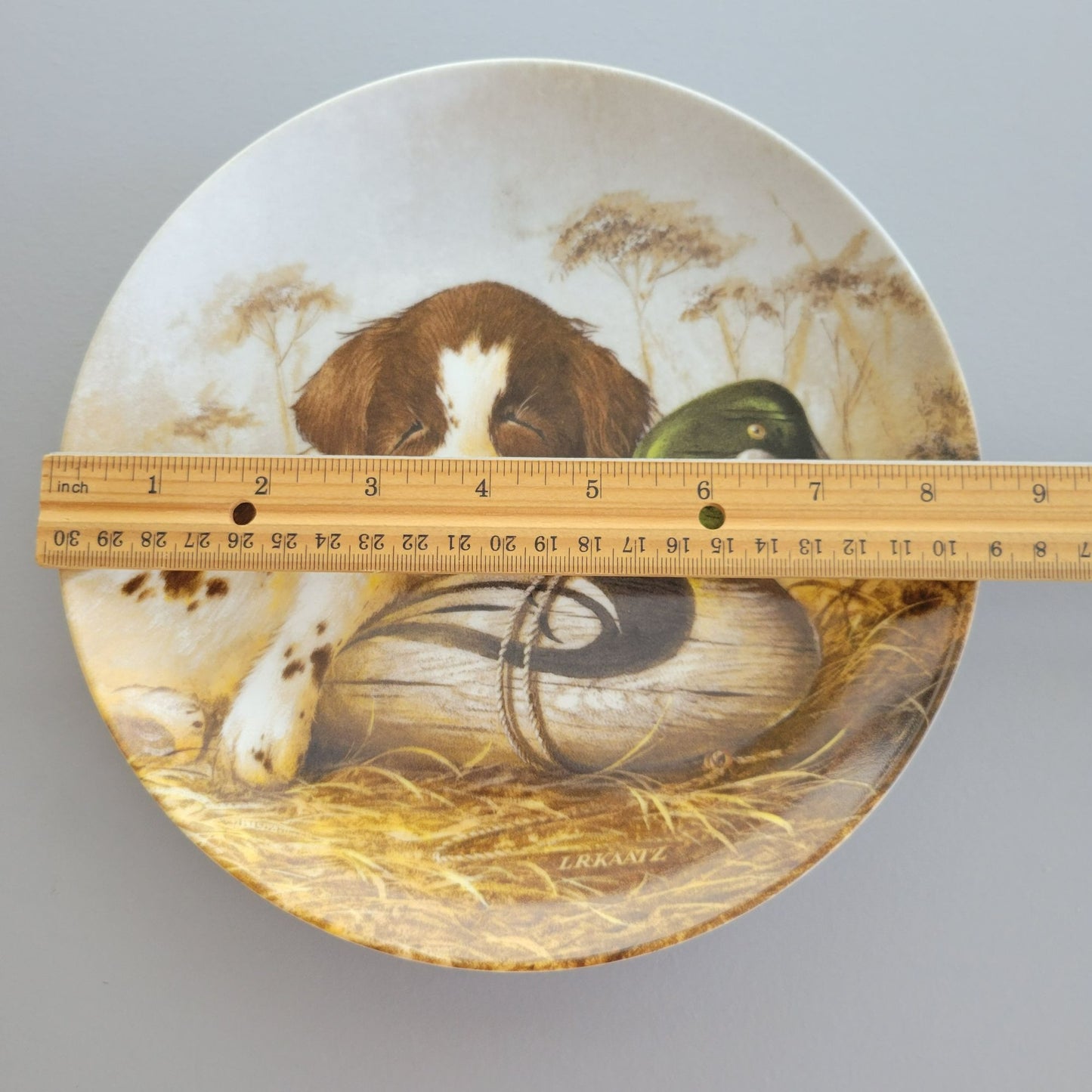 Edwin M. Knowles Co. Dog Tired-The Springer Spaniel Plate, c.1987