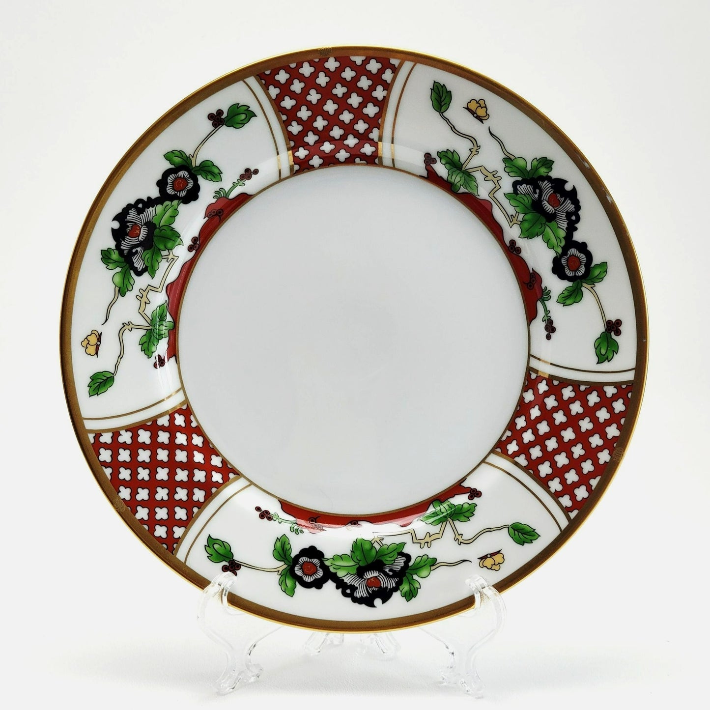 Christian Dior Chinese Flowers Salad Plate, c.1990s Japan