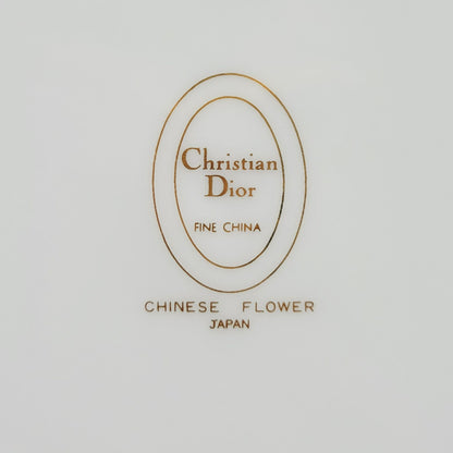 Christian Dior Chinese Flowers Salad Plate, c.1990s Japan