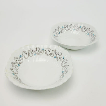 Johnson Bros Encore Square Cereal Bowls, Set of 2, c.1963-73 England