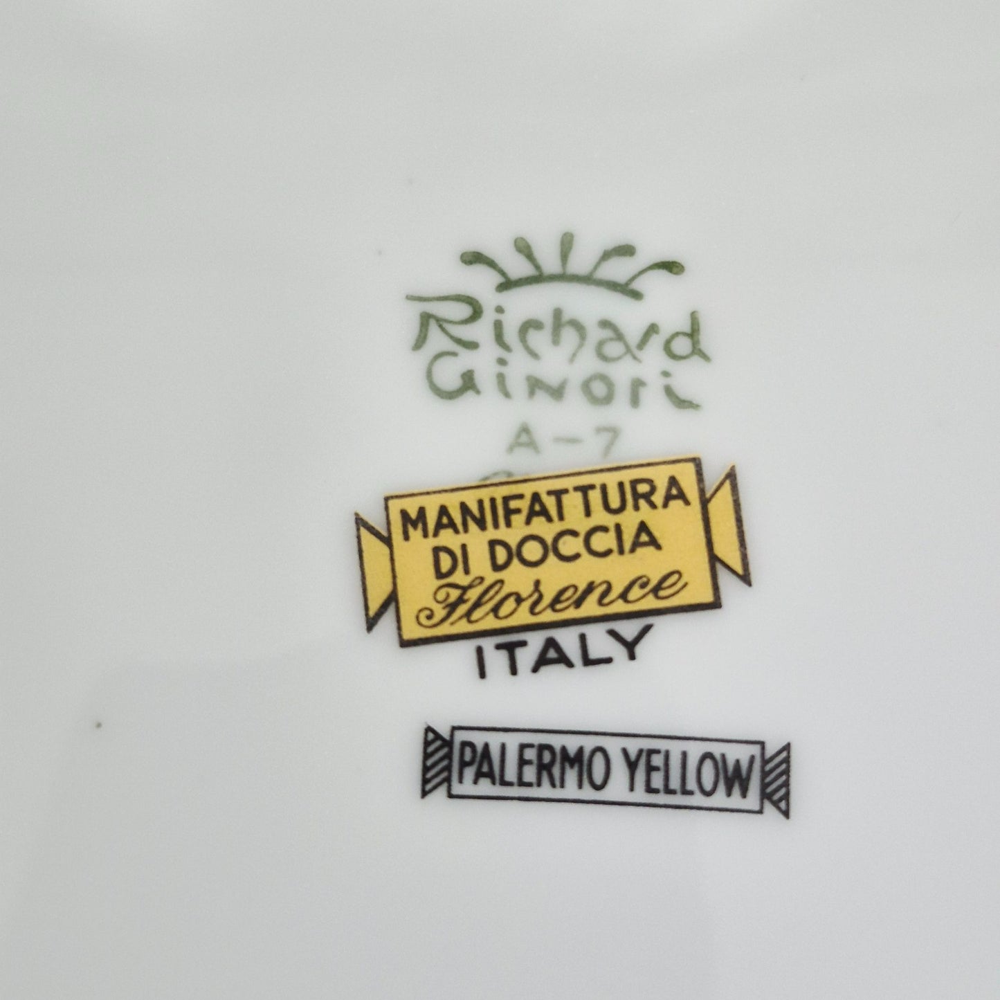 Richard Ginori "Palermo Yellow" Dinner Plate, Italy c.1960-70s
