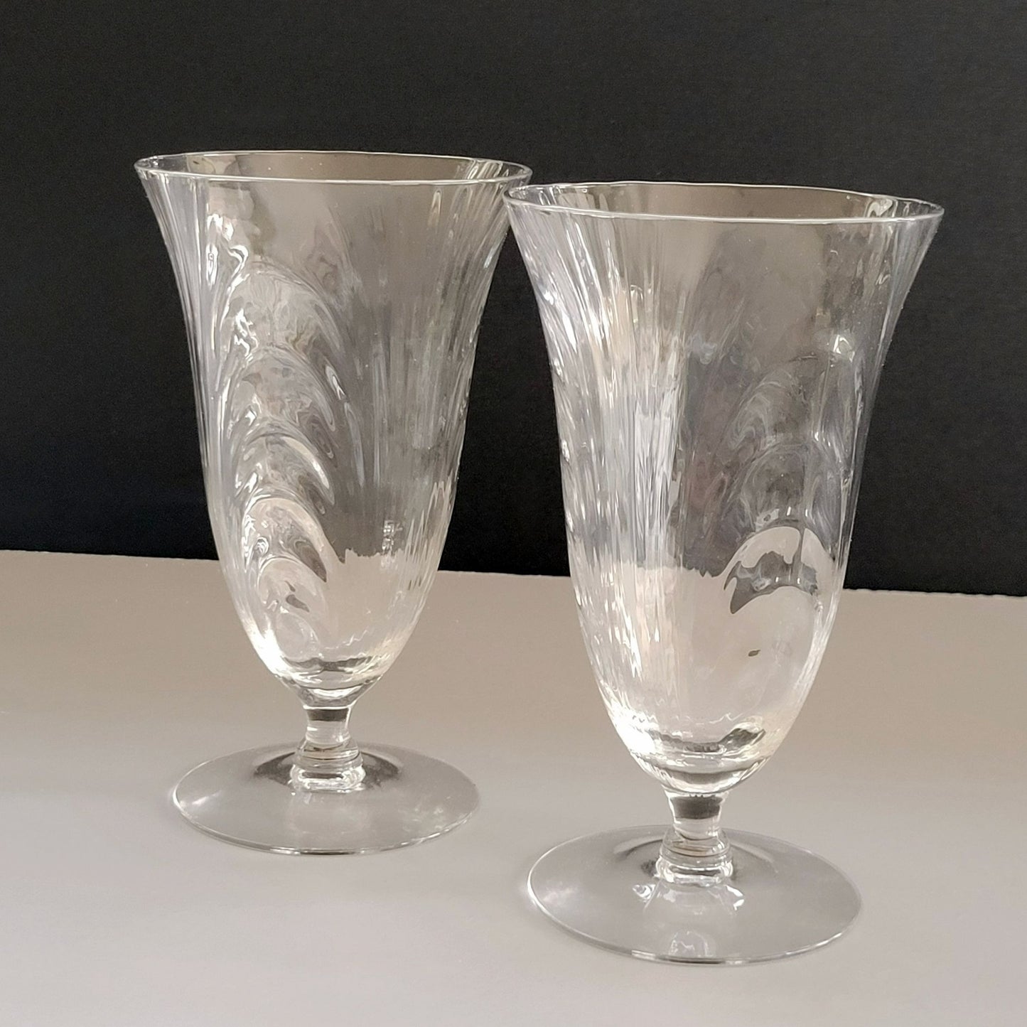 Cambridge Caprice Clear Ice Tea Tumbler, Set of 2, c.1936-58 USA Made