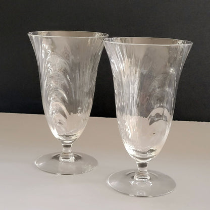 Cambridge Caprice Clear Ice Tea Tumbler, Set of 2, c.1936-58 USA Made