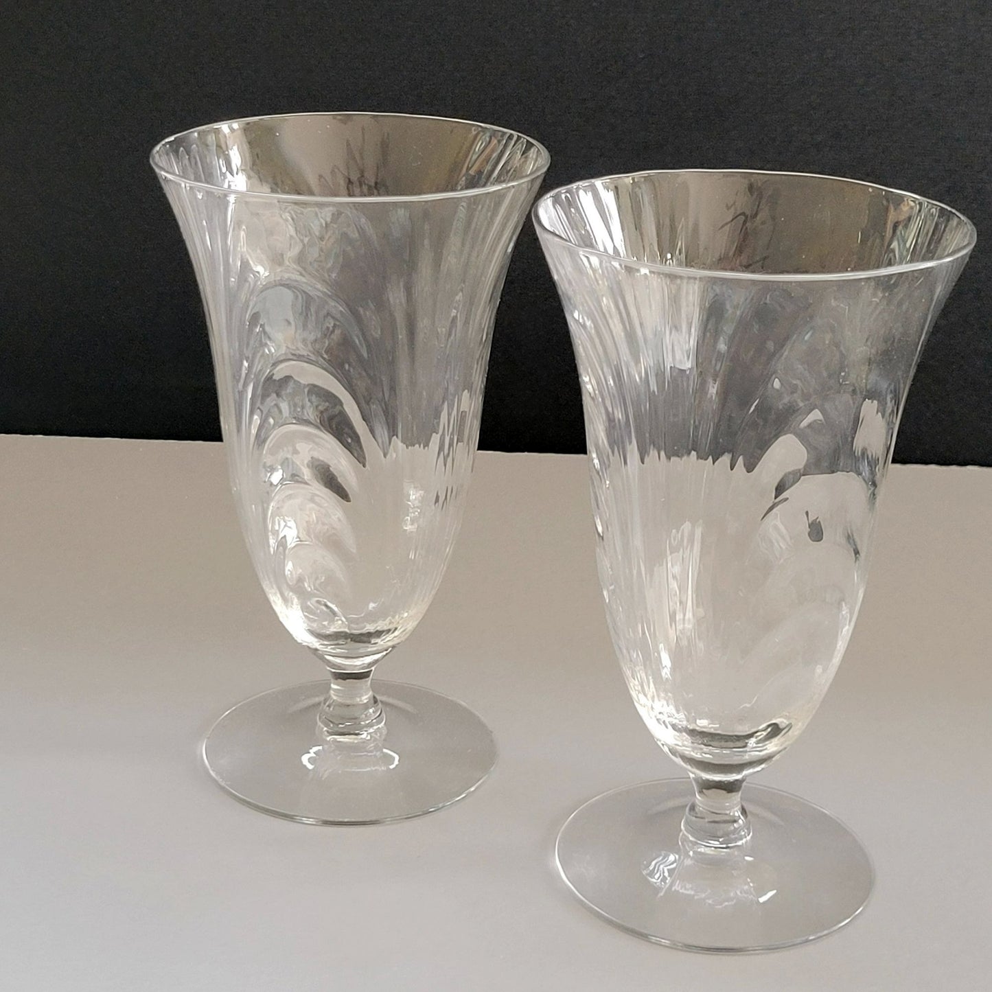 Cambridge Caprice Clear Ice Tea Tumbler, Set of 2, c.1936-58 USA Made