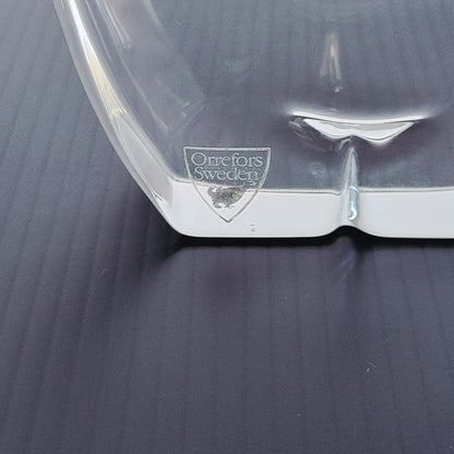 Orrefors Crystal Elephant Figurine / Paperweight, Zoo Collection, Made in Sweden