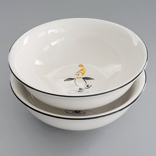 Pfaltzgraff Penguin Skate Cereal Bowl, Set of 2,