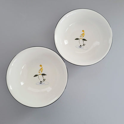 Pfaltzgraff Penguin Skate Cereal Bowl, Set of 2,