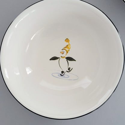 Pfaltzgraff Penguin Skate Cereal Bowl, Set of 2,