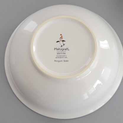 Pfaltzgraff Penguin Skate Cereal Bowl, Set of 2,