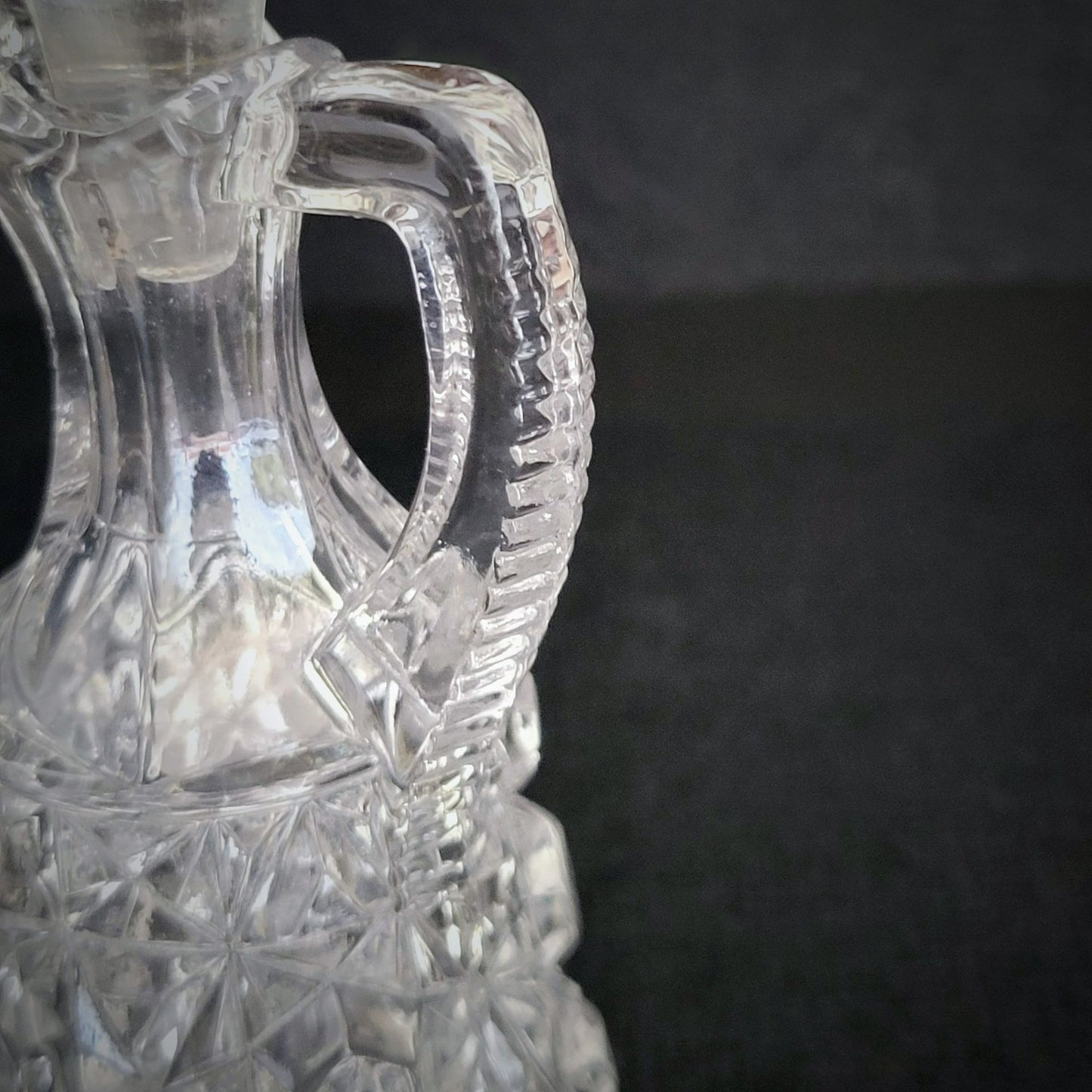 Antique Crystal Glass Co. EAPG Cruet, c.1890s USA