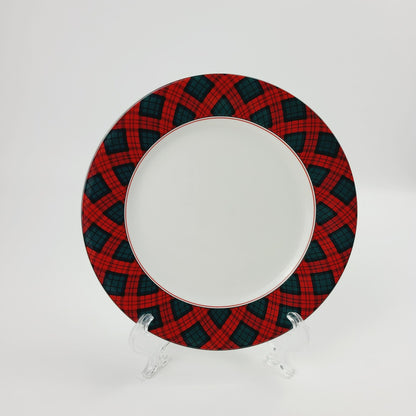 Sasaki Tartan Bread Plate, c.1990s Japan