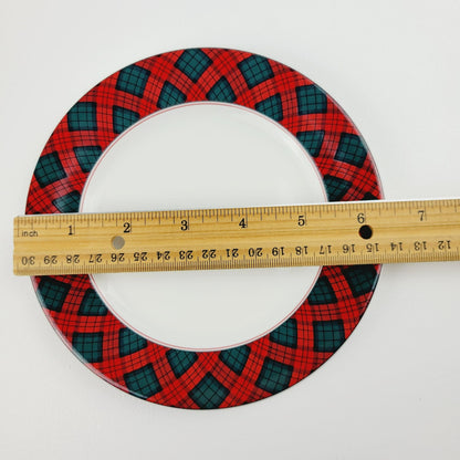 Sasaki Tartan Bread Plate, c.1990s Japan