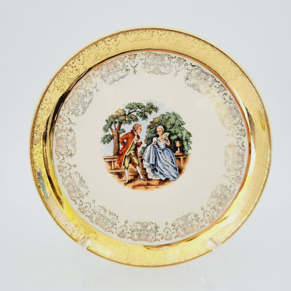 Sabin Crest O Gold George & Martha Bread Plate, Set of 2