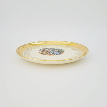 Sabin Crest O Gold George & Martha Bread Plate, Set of 2