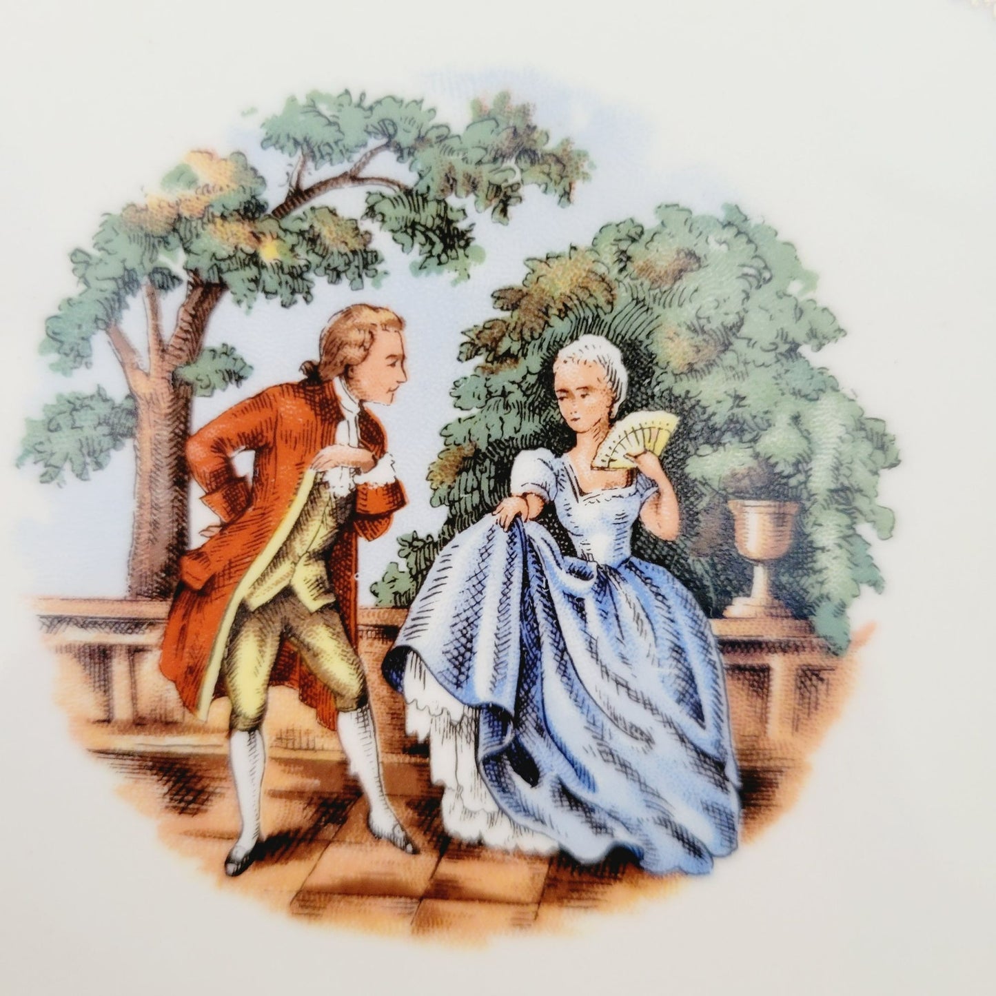 Sabin Crest O Gold George & Martha Bread Plate, Set of 2