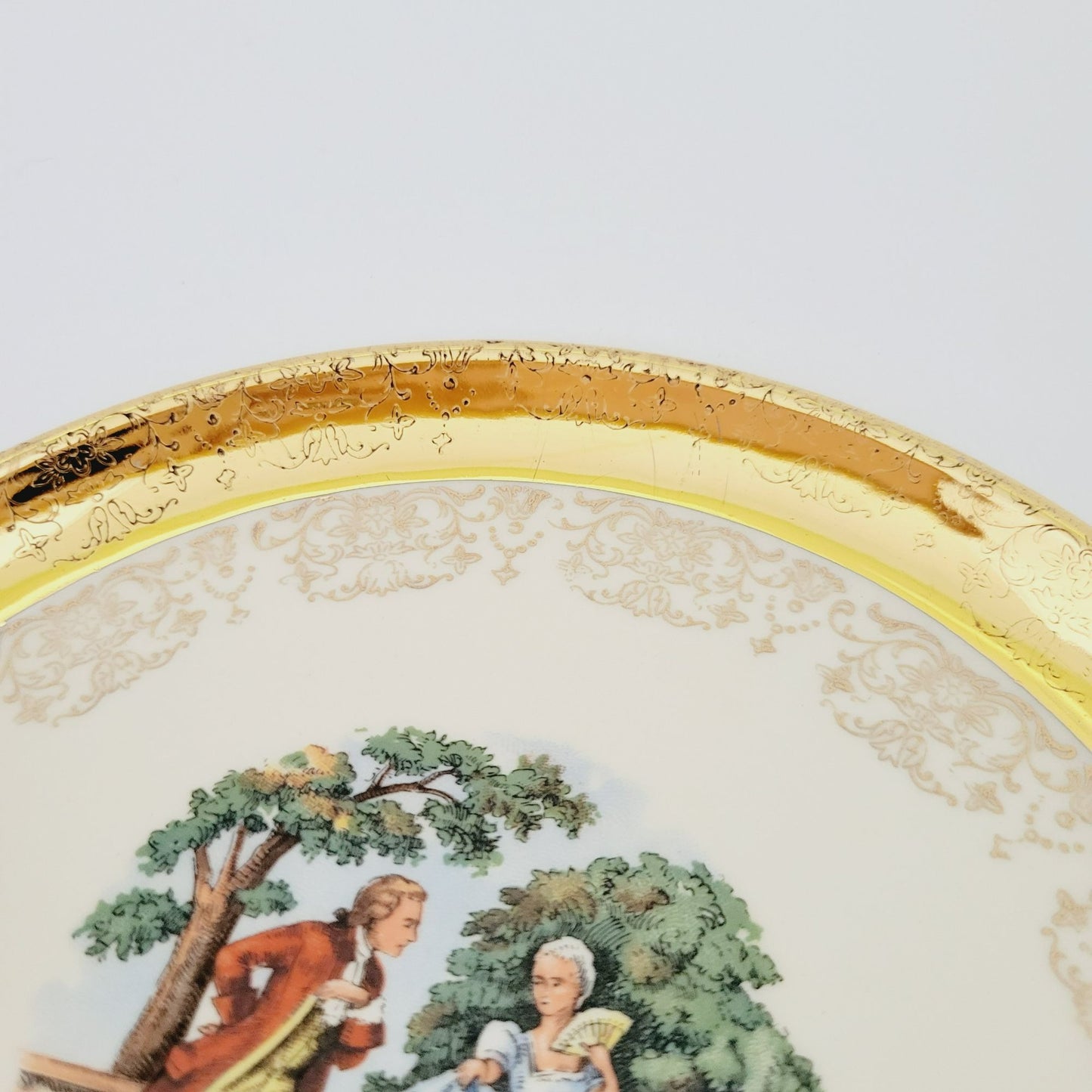 Sabin Crest O Gold George & Martha Bread Plate, Set of 2