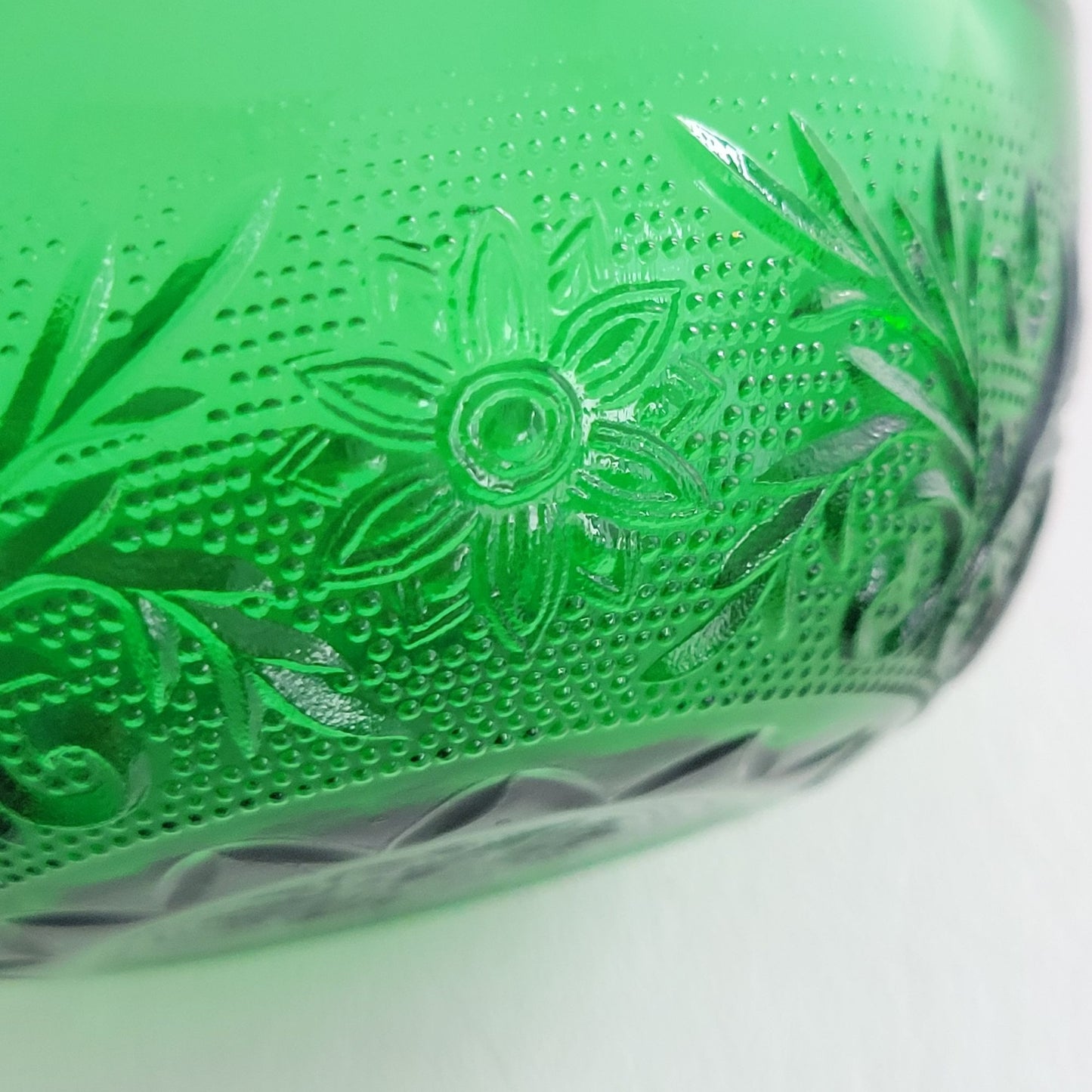 Anchor Hocking Sandwich Forest Green Berry Bowl Set of 2, c.1940s-60 USA