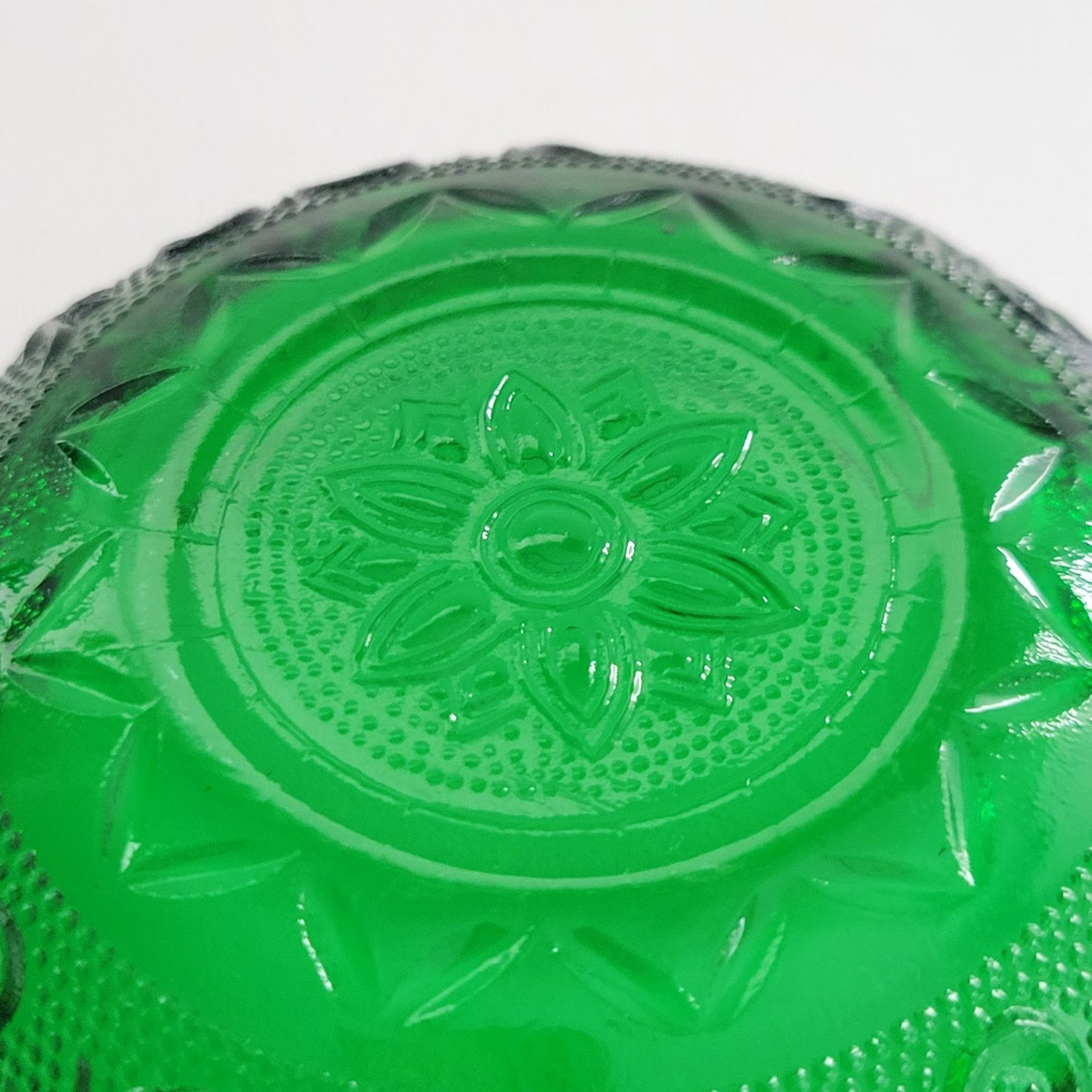 Anchor Hocking Sandwich Forest Green Berry Bowl Set of 2, c.1940s-60 USA