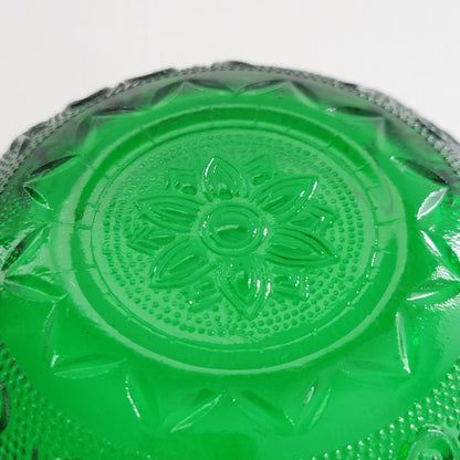 Anchor Hocking Sandwich Forest Green Berry Bowl Set of 2, c.1940s-60 USA