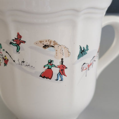 Farberware White Christmas Mugs Set Of 2