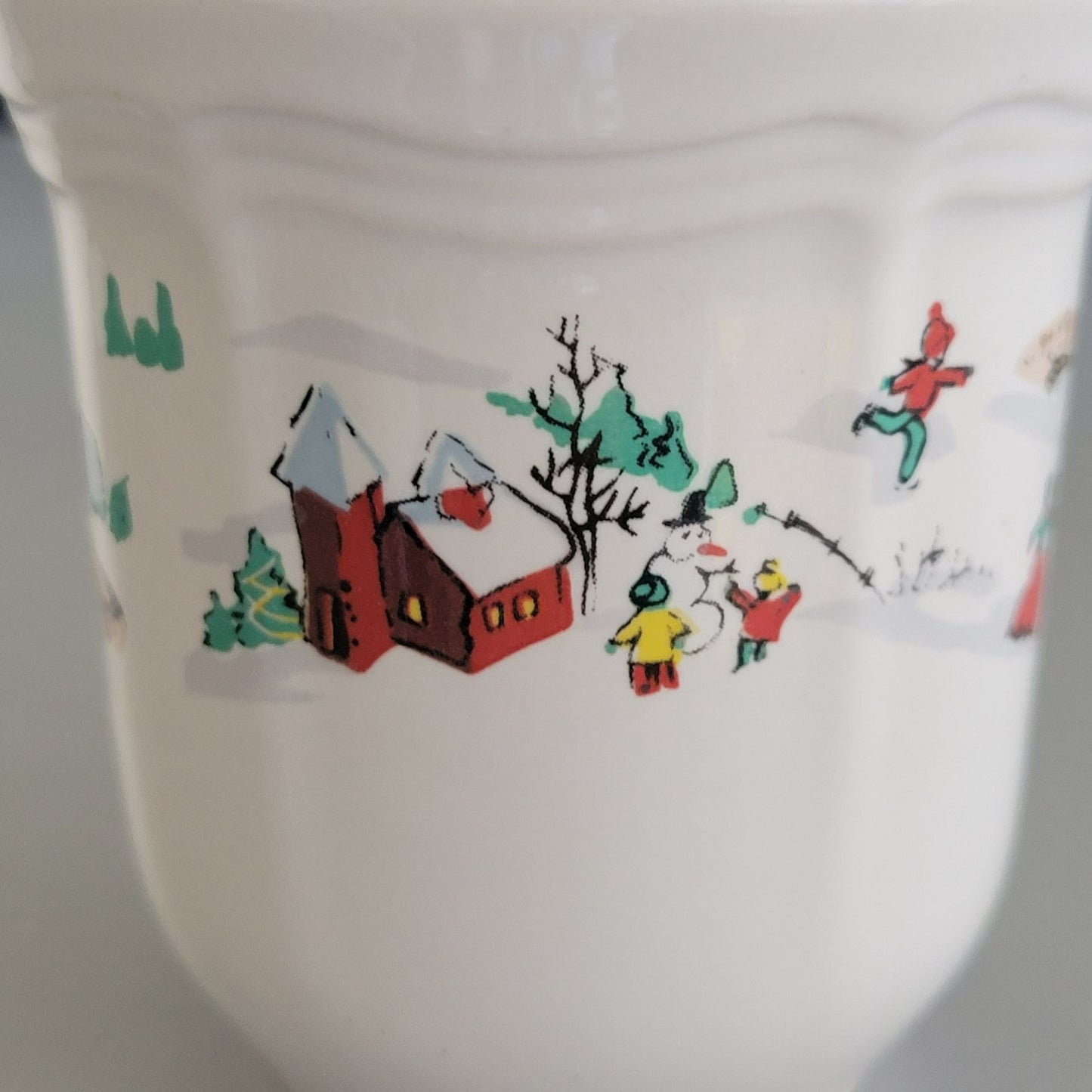 Farberware White Christmas Mugs Set Of 2