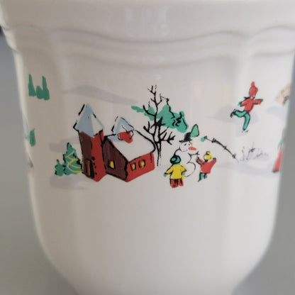 Farberware White Christmas Mugs Set Of 2