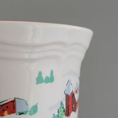 Farberware White Christmas Mugs Set Of 2