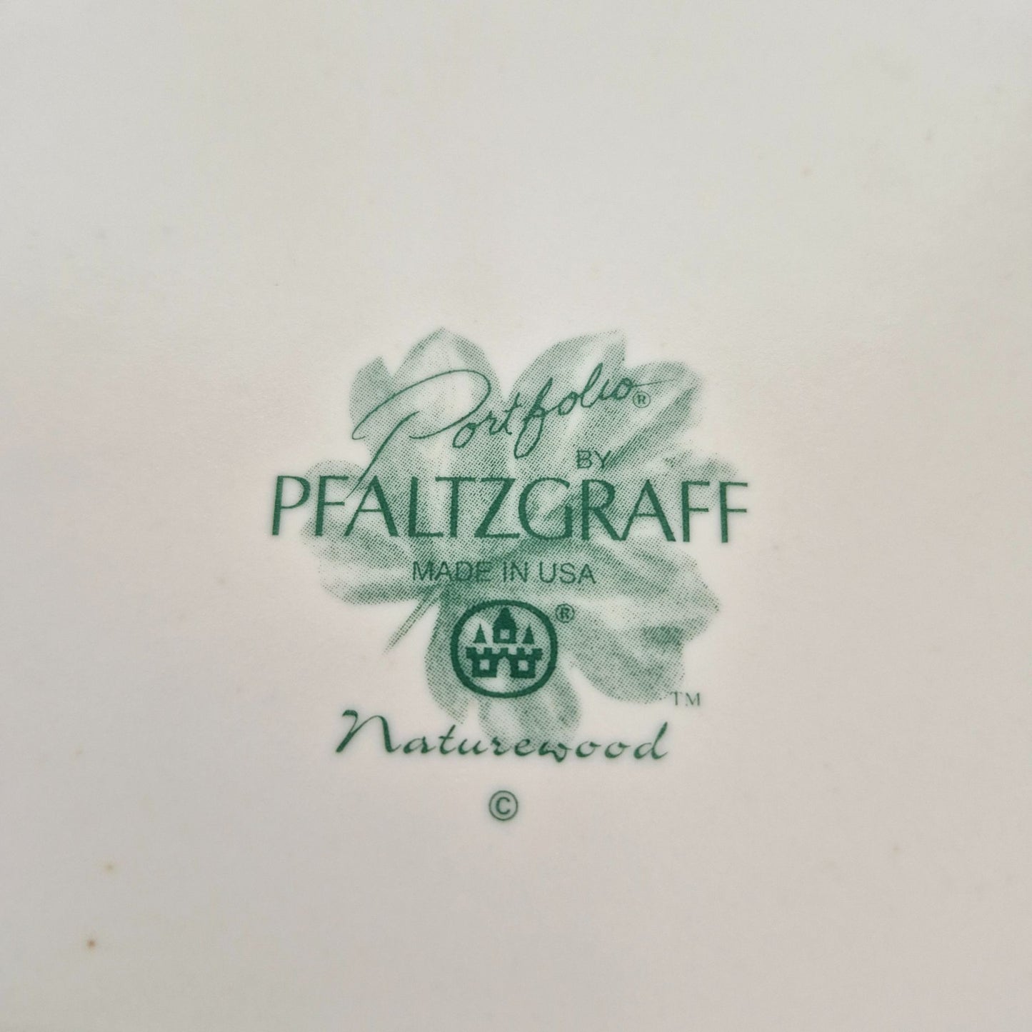 Pfaltzgraff "Naturewood" Dinner & Salad Plate Set, c.1990s USA