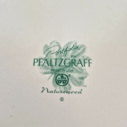 Pfaltzgraff "Naturewood" Dinner & Salad Plate Set, c.1990s USA