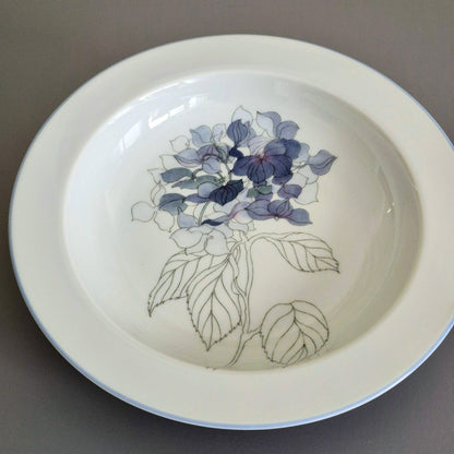 Block Spal "Hydrangea" Rimmed Soup Bowl, c.1982-91 Portugal