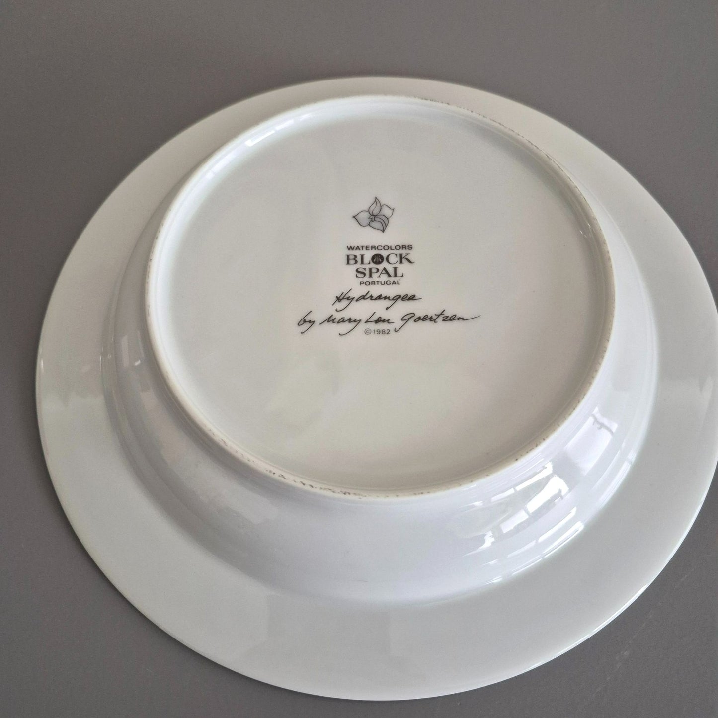 Block Spal "Hydrangea" Rimmed Soup Bowl, c.1982-91 Portugal