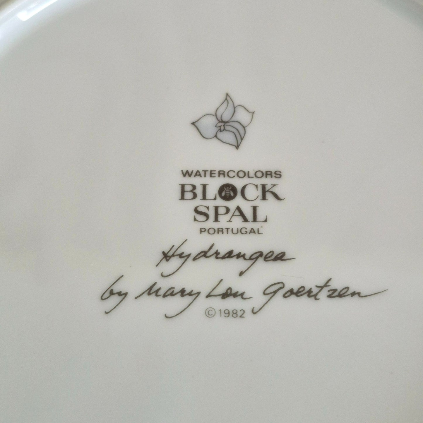 Block Spal "Hydrangea" Rimmed Soup Bowl, c.1982-91 Portugal