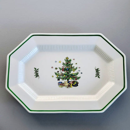Nikko Christmastime Classic Collection 13" Oval Platter c.1979-83