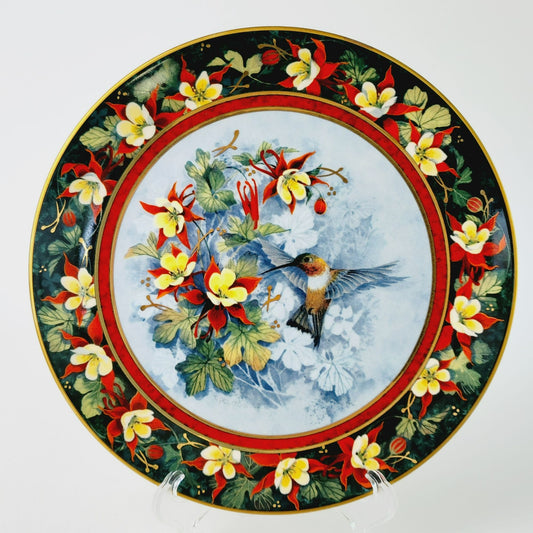 Royal Doulton Hummingbird Plate, The Rufous Hummingbird, Franklin Mint Heirloom Bird Collectors Plate