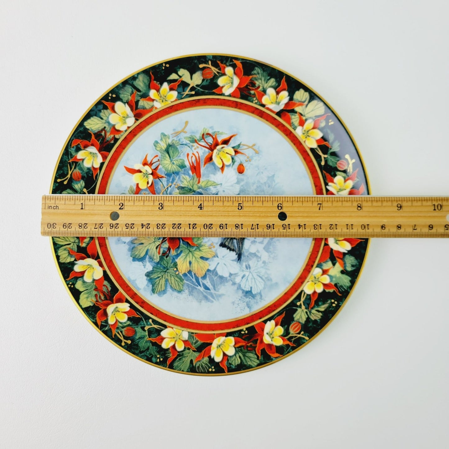 Royal Doulton Hummingbird Plate, The Rufous Hummingbird, Franklin Mint Heirloom Bird Collectors Plate