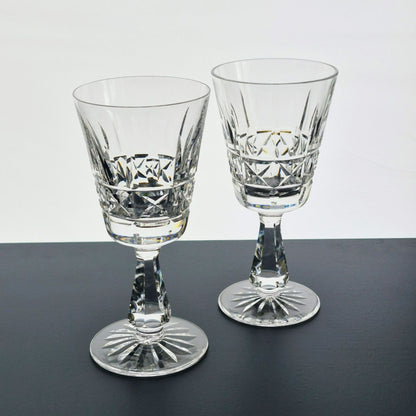 Waterford "Kylemore" Crystal Claret Wine Glass, Set of 2, Ireland c.1966-2017