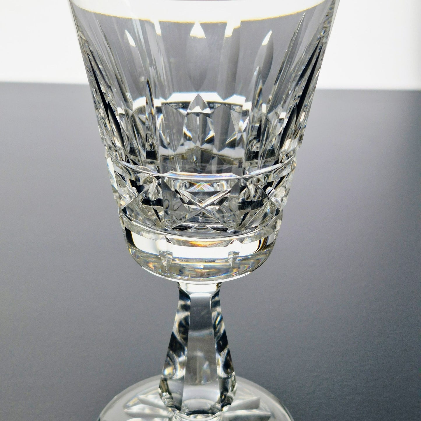 Waterford "Kylemore" Crystal Claret Wine Glass, Set of 2, Ireland c.1966-2017