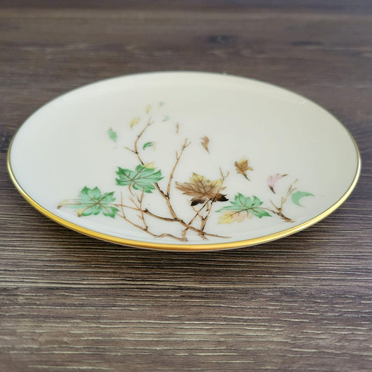 Lenox Westwind Bread Plate, Smooth Base. Gold Trim, USA Made