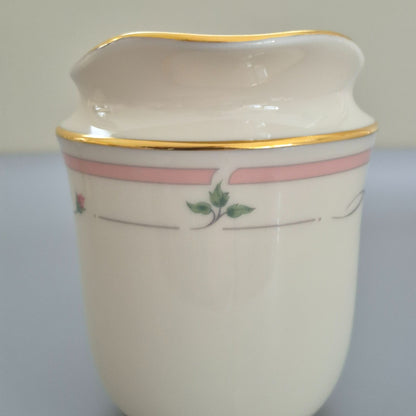 Lenox "Rose Manor Pink" Creamer & Sugar Bowl, c.1985-99 USA