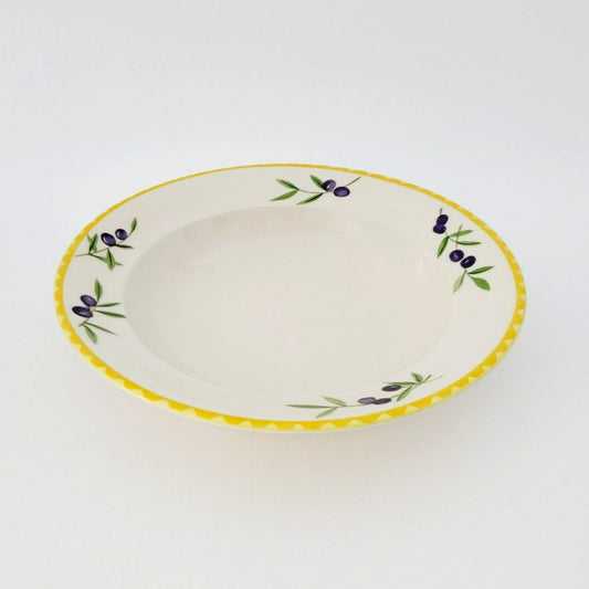 Studio Nova Olive Branch Large Rim Soup Bowl, c. 2002-2006