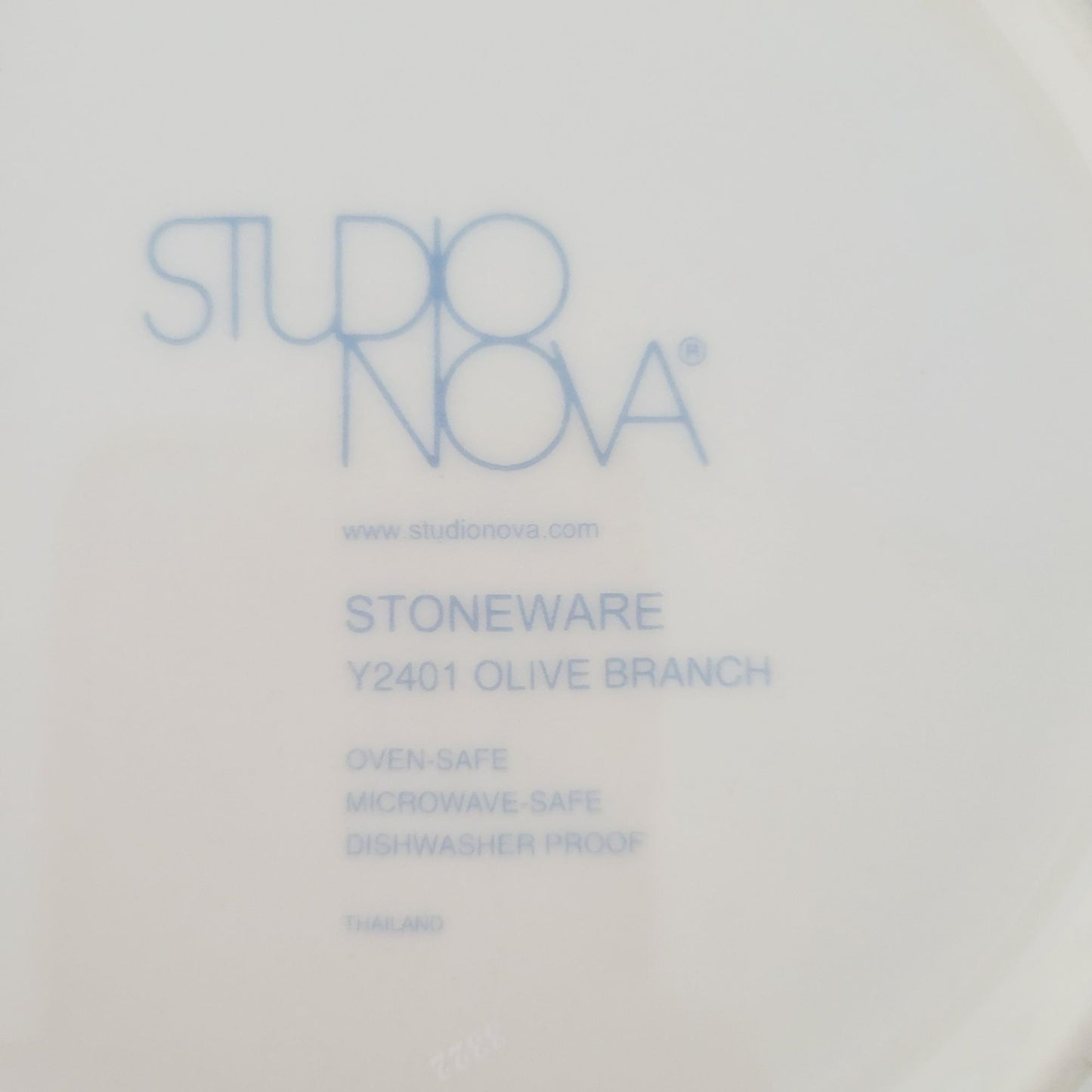 Studio Nova Olive Branch Large Rim Soup Bowl, c. 2002-2006