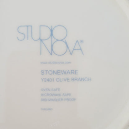 Studio Nova Olive Branch Large Rim Soup Bowl, c. 2002-2006