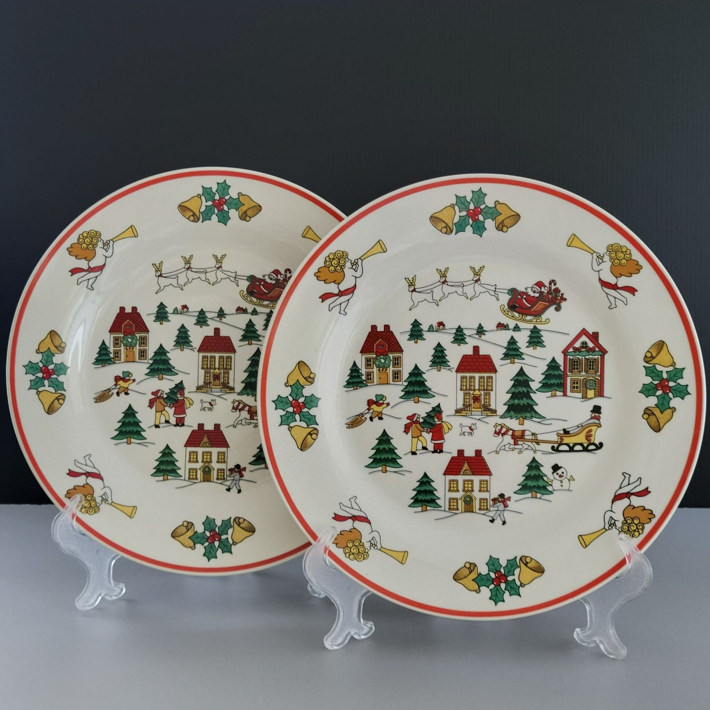 Jamestown The Joy of Christmas Dinner Plates, Set of 2