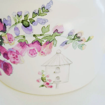 Pfaltzgraff Cape May Gravy Boat & Plate, c.1990s USA Made