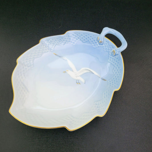 Bing & Grondahl Seagull 9" Leaf Dish, Made in Denmark