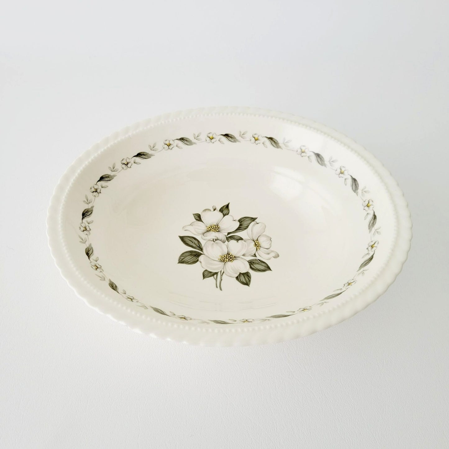 Steubenville Monticello Oval Serving Bowl, c.1940s, Made in USA