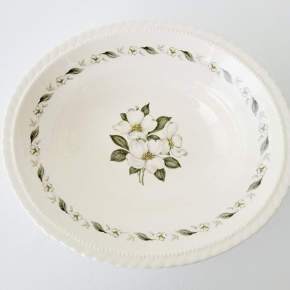 Steubenville Monticello Oval Serving Bowl, c.1940s, Made in USA