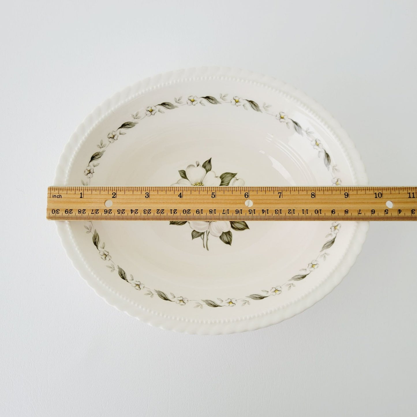 Steubenville Monticello Oval Serving Bowl, c.1940s, Made in USA
