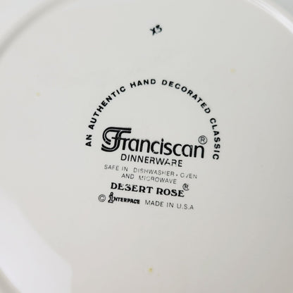 Franciscan c.1977-79 Desert Rose Dinner Plate, USA Made