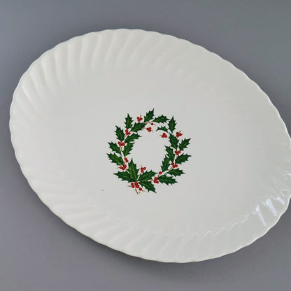 Scio Holly Berry 12" Oval Platter